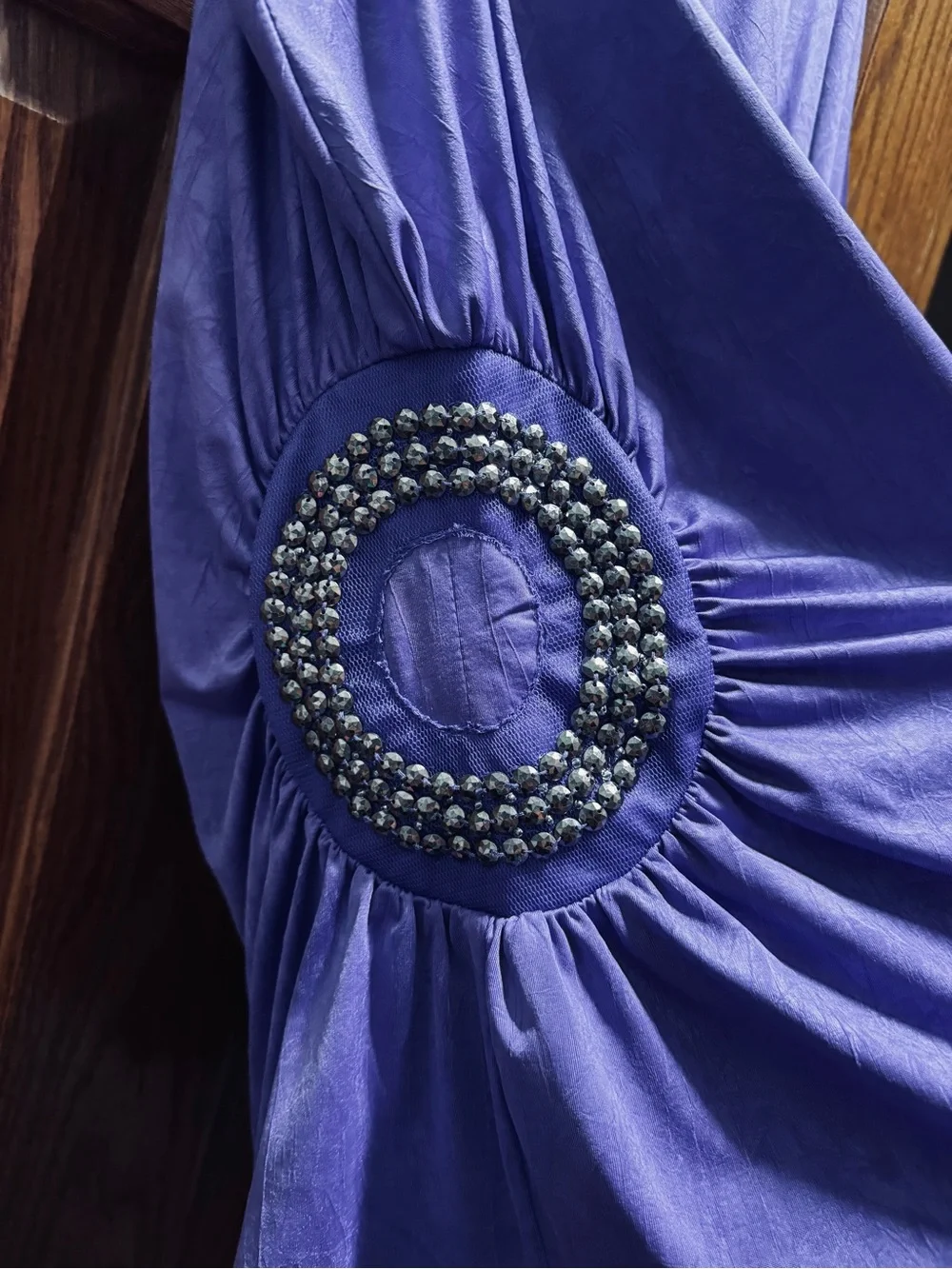 Bwear Purple One-Shoulder Studded Waist Tank Top